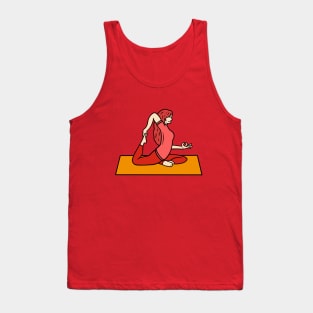 Yoga one legged king pigeon pose Tank Top